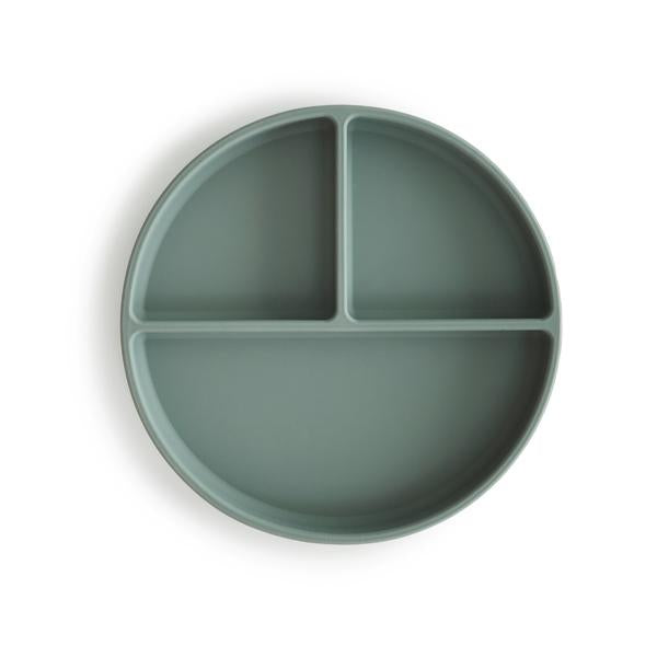 Mushie siliconen bord cambridge blue