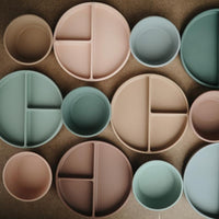 Mushie siliconen bord cambridge blue