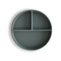 Mushie siliconen bord thyme green