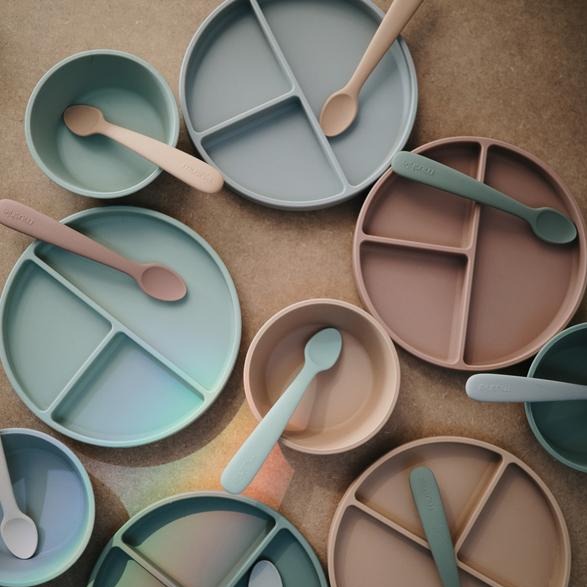 Mushie siliconen kom natural