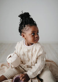 Mushie snack cup cambridge blue