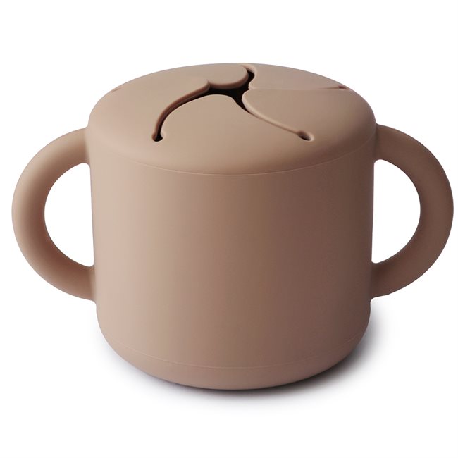 Mushie snack cup natural