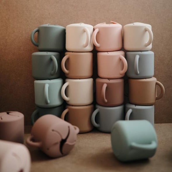 Mushie snack cup natural