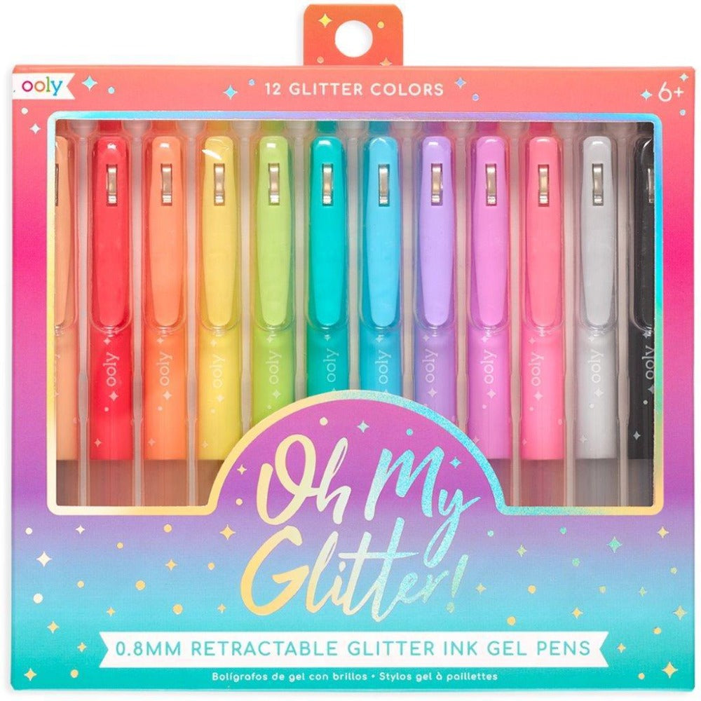 OOLY glitter gelpennen 12 stks 6 jr+