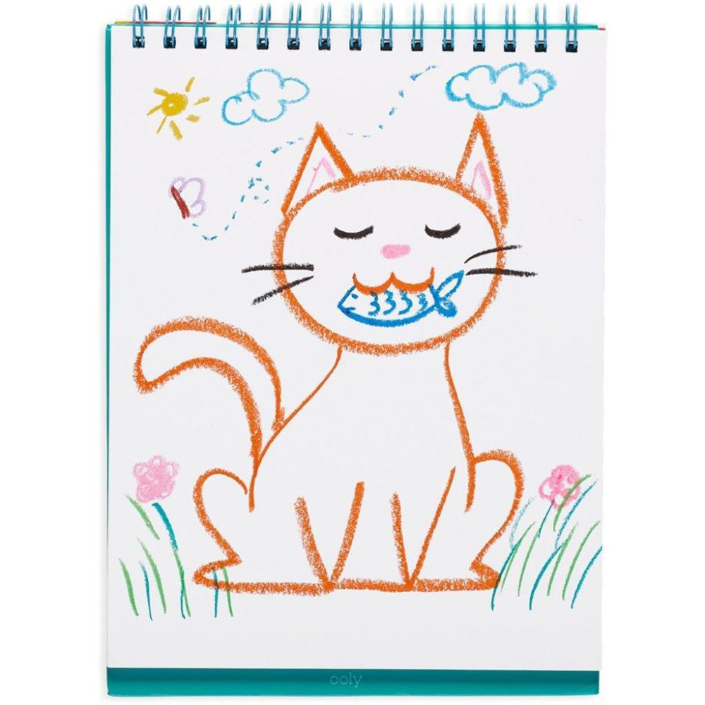 OOLY olie pastel krijt Cat parade 12 stks 3 jr+