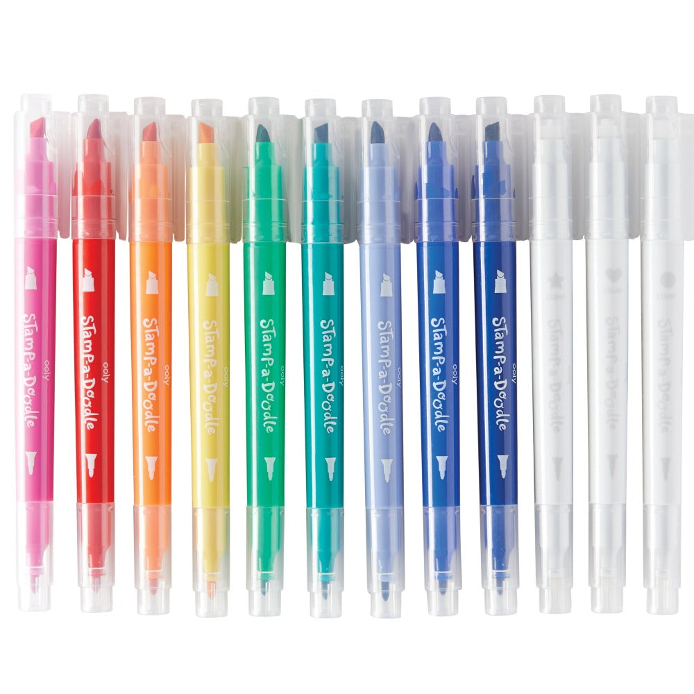 OOLY stempel markers stamp-a-doodle 12 stks 3 jr+