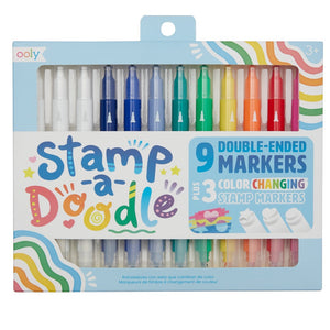 OOLY stempel markers stamp-a-doodle 12 stks 3 jr+