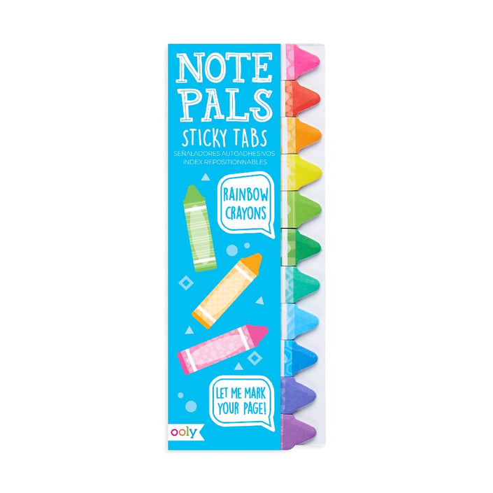 OOLY sticky tabs rainbow crayon 6 jr+
