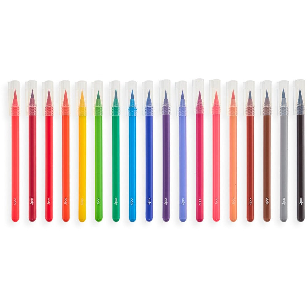 OOLY waterverf brush stiften 18 stks 6 jr+