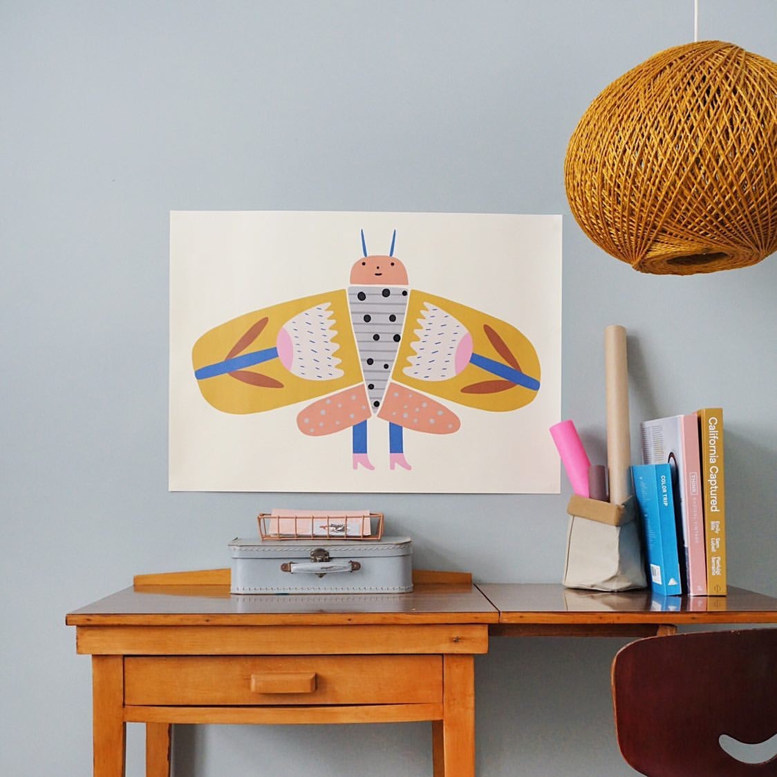 Petit Monkey poster Find your wings 70 x 50 cm