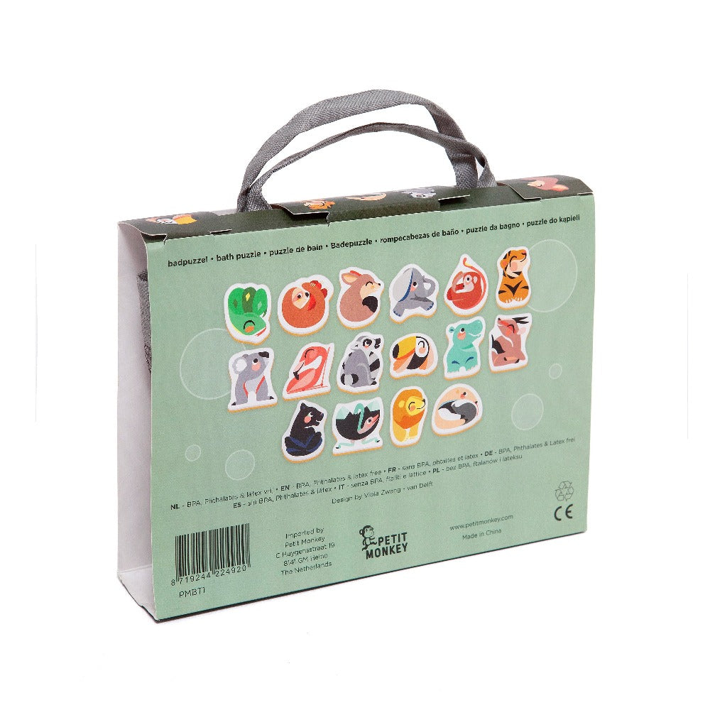 Petit Monkey badpuzzel wild animals 1 jr+ 8719244224920