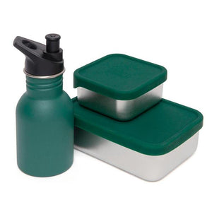 Petit Monkey drinkfles RVS pine green