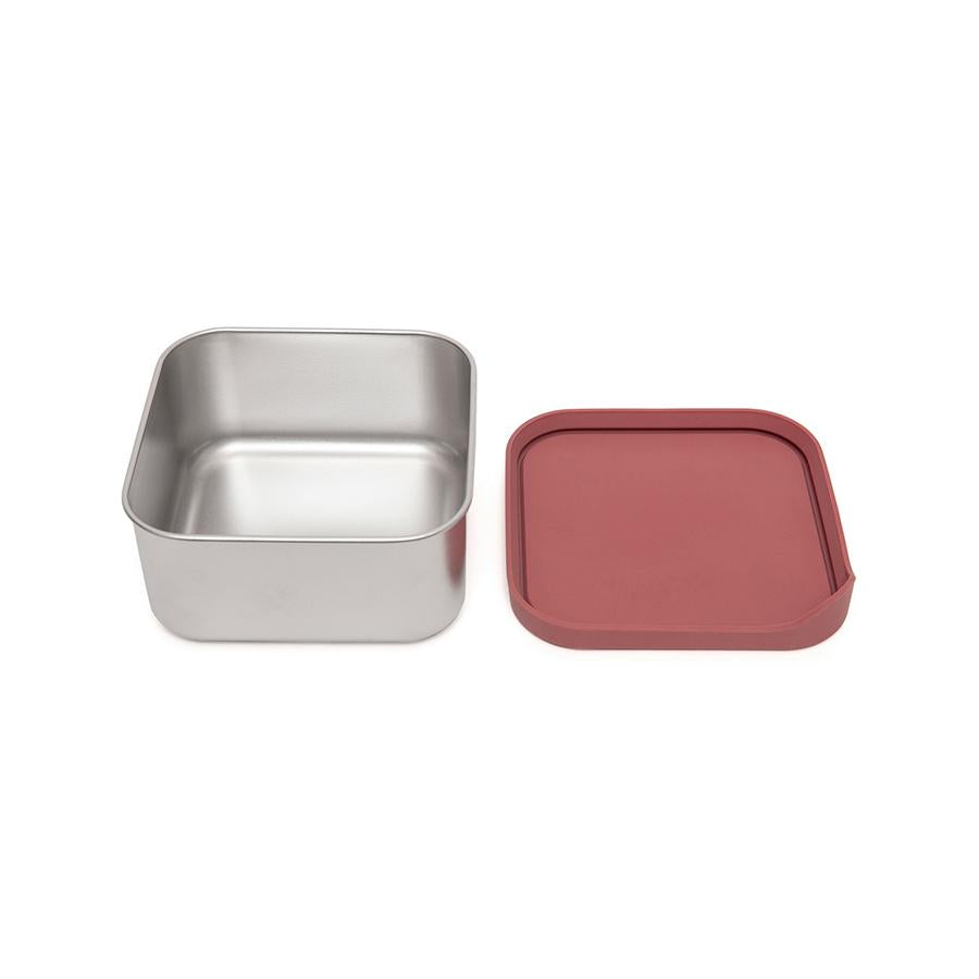 Petit Monkey lunchbox RVS Lucy mahogany 12x12 LB39-R