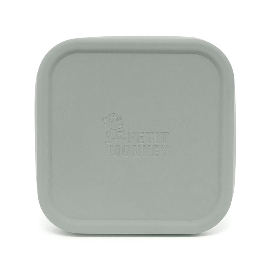 Petit Monkey lunchbox RVS Lucy sage 12x12 kopen