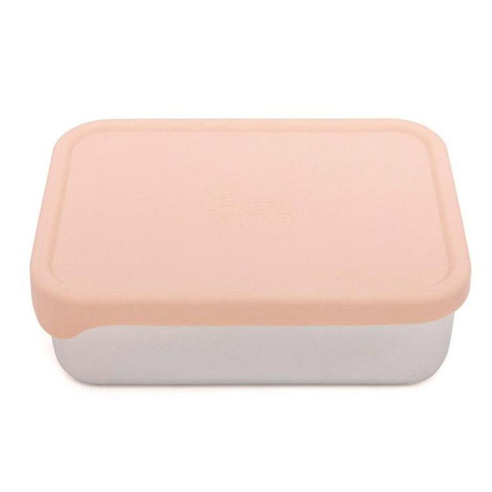 Petit Monkey lunchbox RVS Riley dawn rose 17x13