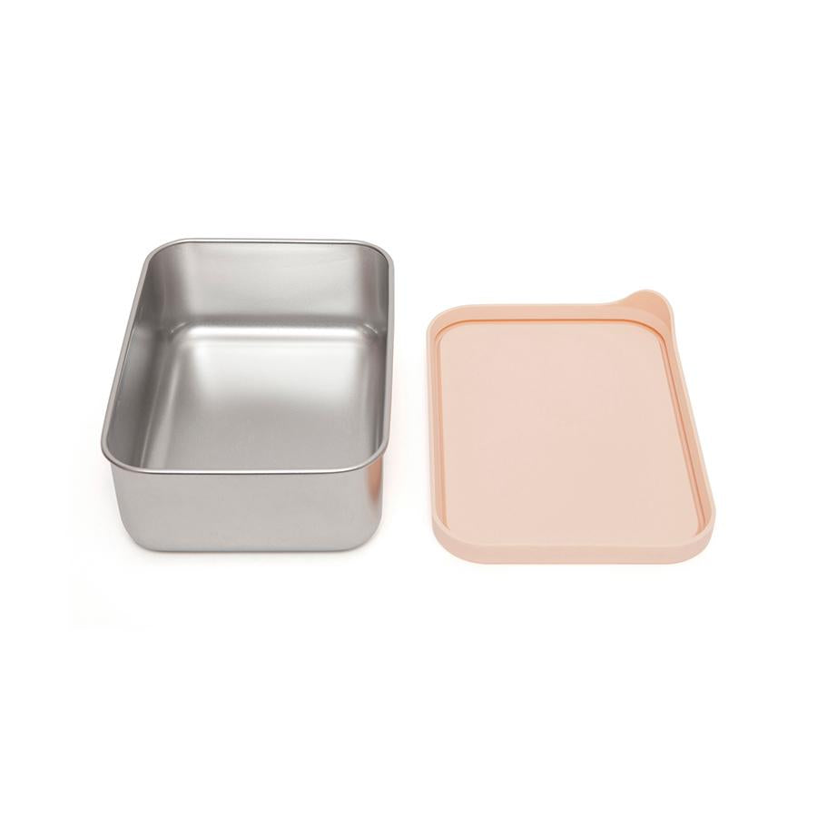 Petit Monkey lunchbox RVS Riley dawn rose 17x13