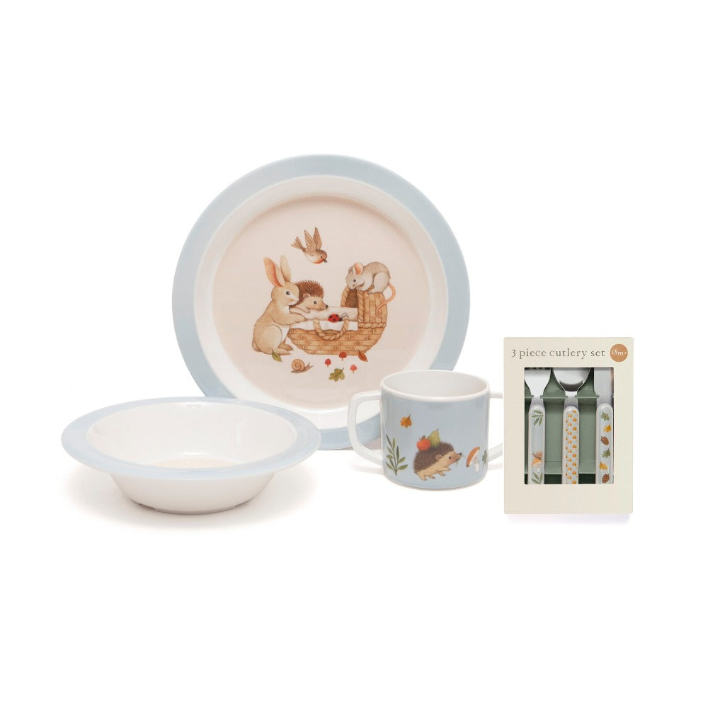 Petit Monkey melamine bakje animal craddle blue