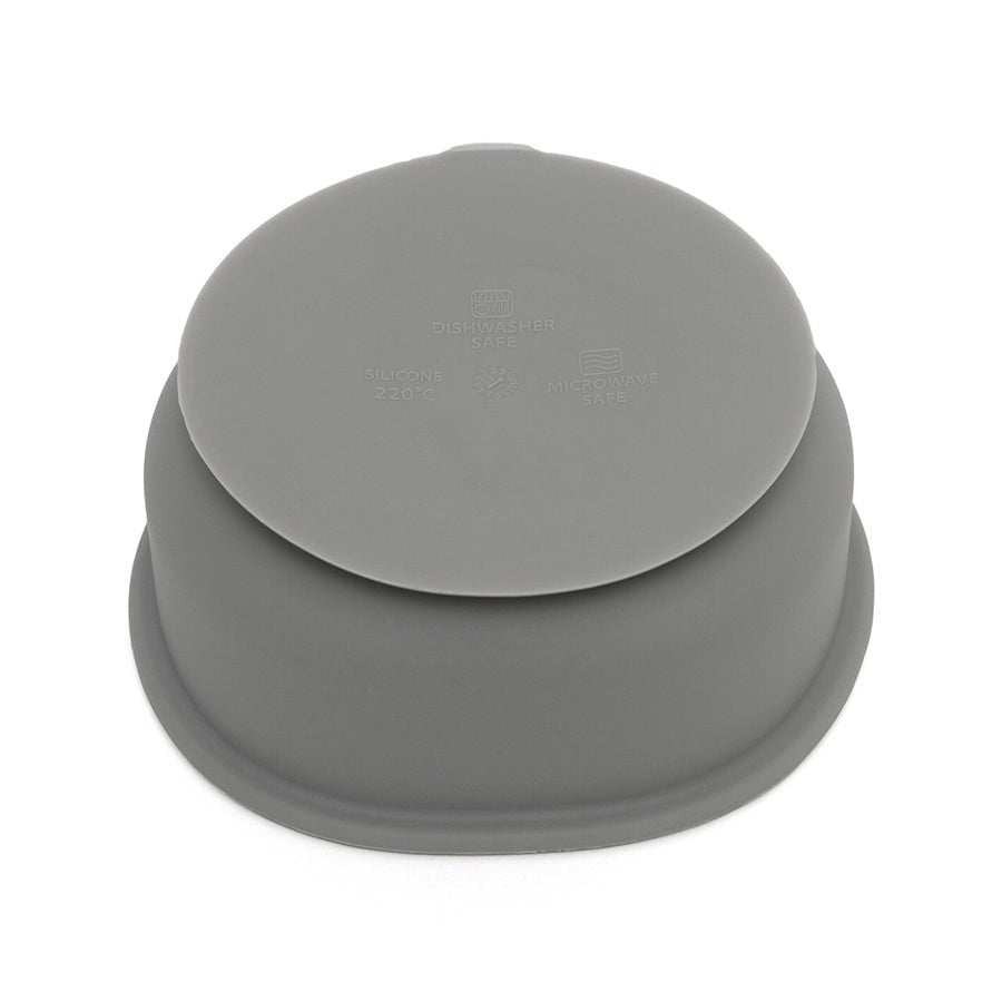 Petit Monkey siliconen bakje bear pewter green
