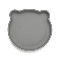 Petit Monkey siliconen bord bear pewter green