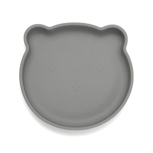 Petit Monkey siliconen bord bear pewter green