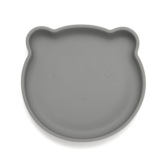 Petit Monkey siliconen bord bear pewter green