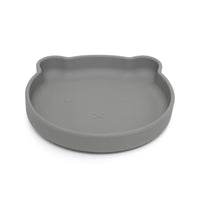 Petit Monkey siliconen bord bear pewter green
