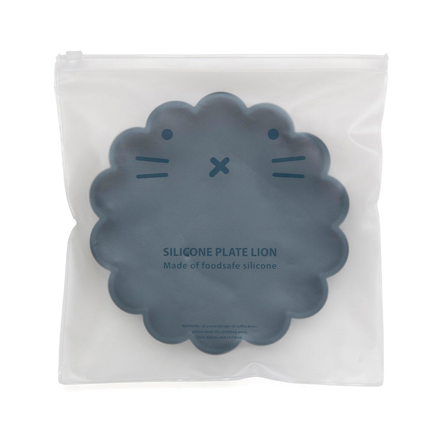 Petit Monkey siliconen bord lion balsam blue