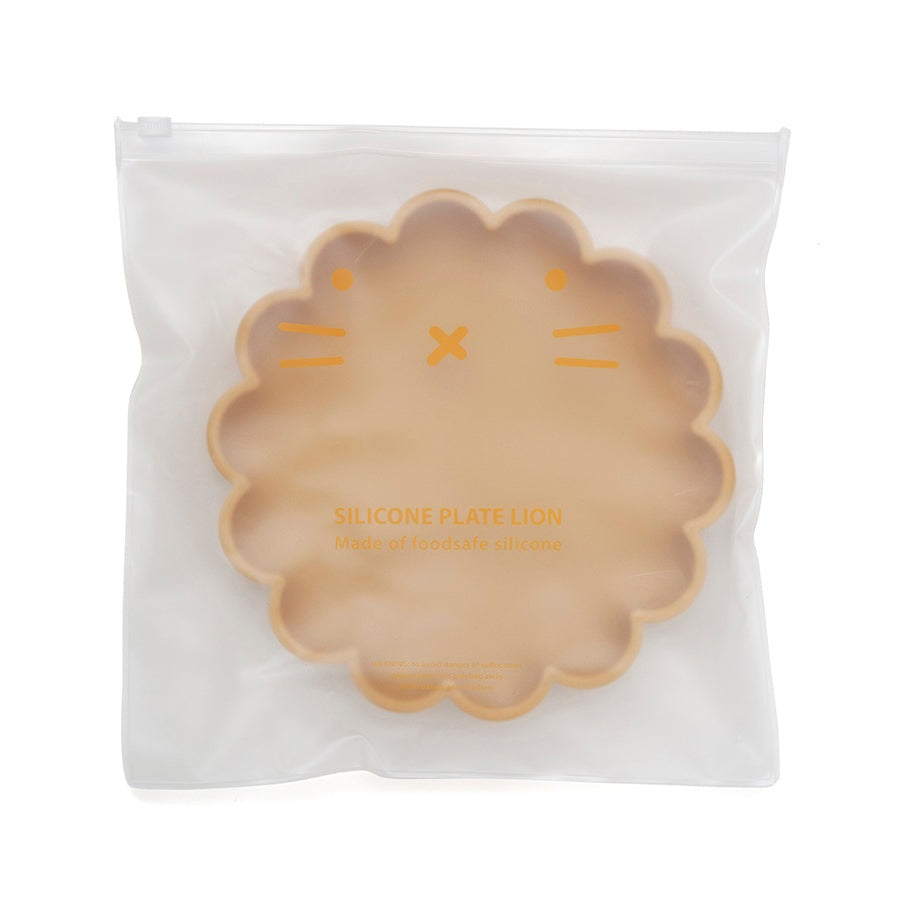 Petit Monkey siliconen bord lion ochre