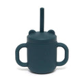 Petit Monkey siliconen sippy cup met oren balsam blue