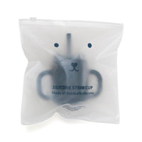 Petit Monkey siliconen sippy cup met oren balsam blue