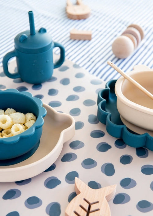 Petit Monkey siliconen sippy cup met oren honey