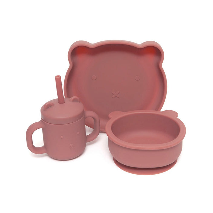Petit Monkey siliconen sippy cup met oren mahogany rose