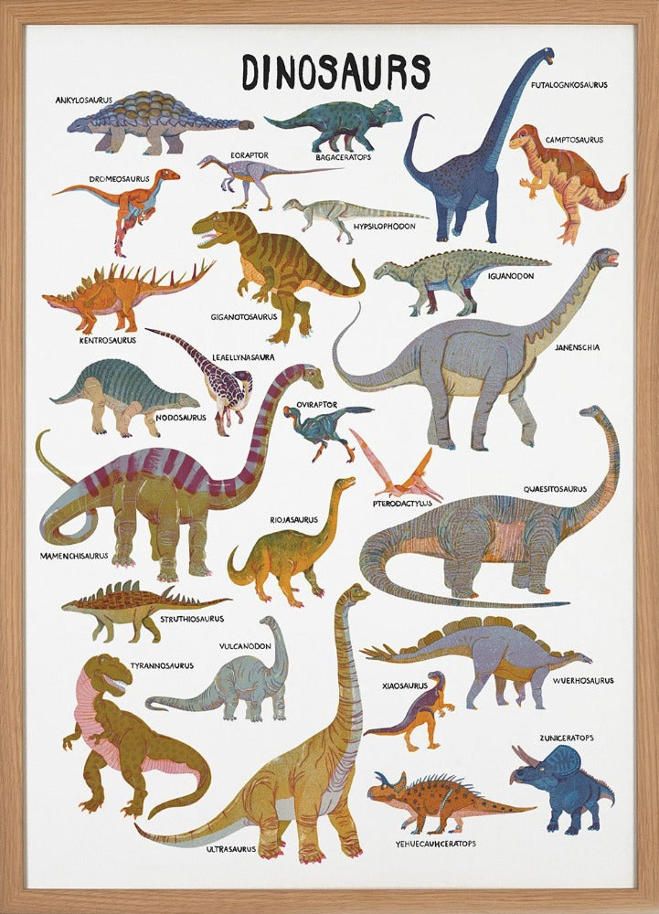 Poster Dinosaurus 50 x 70 cm Barbara Dziadosz