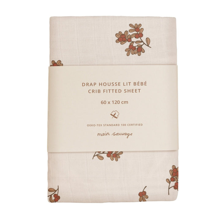 Main Sauvage hoeslaken airelles 60 x 120 B