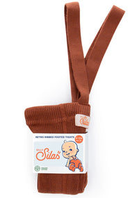 Silly Silas maillot met voetjes katoen cinnamon 3-6 m