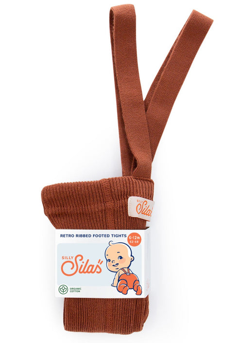 Silly Silas maillot met voetjes katoen cinnamon 0-2 m