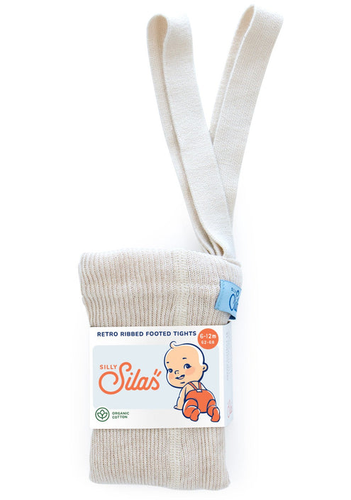 Silly Silas maillot met voetjes katoen cream 3-6 m