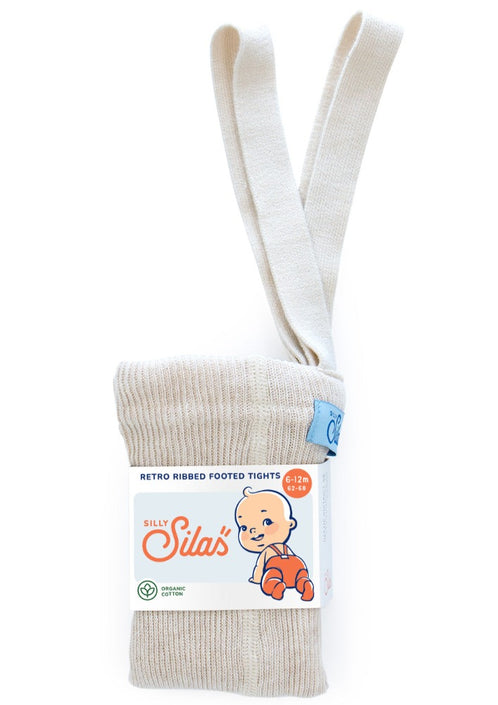 Silly Silas maillot met voetjes katoen cream 0-2 m