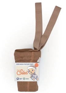 Silly Silas maillot zonder voetjes wol cappuchino 6-12 m