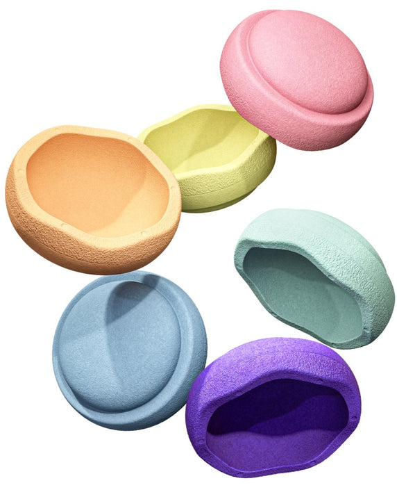 Stapelstein original regenboog pastel 6 stks