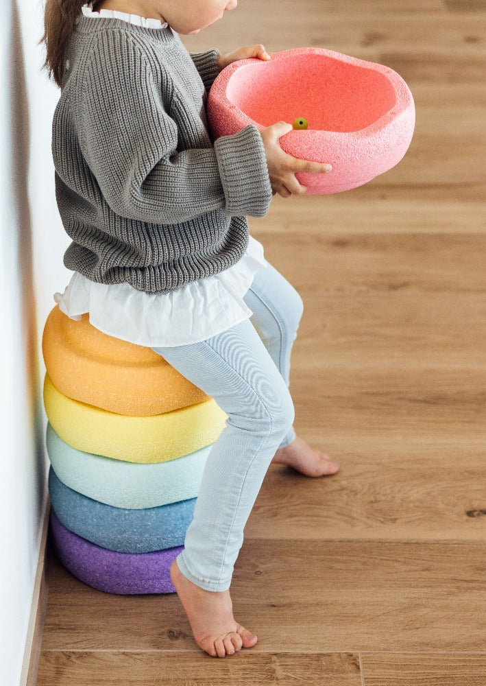 Stapelstein original regenboog pastel 6 stks 100331