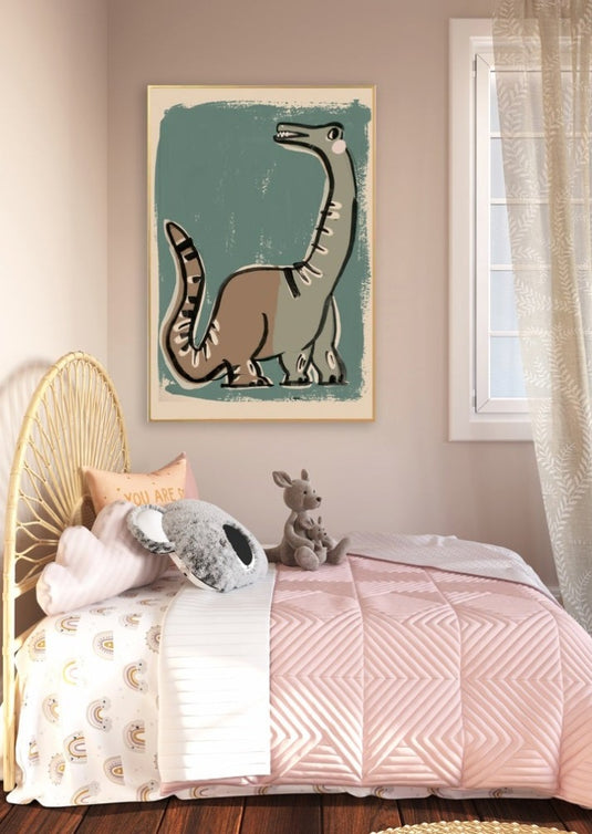 Studio loco poster Dino green 50 x 70 cm