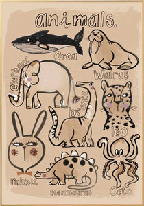 Studio loco poster animal collection 50 x 70 cm