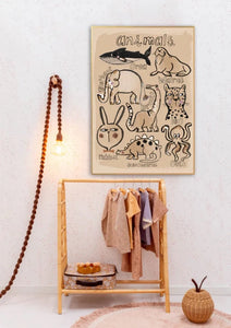 Studio loco poster animal collection 50 x 70 cm