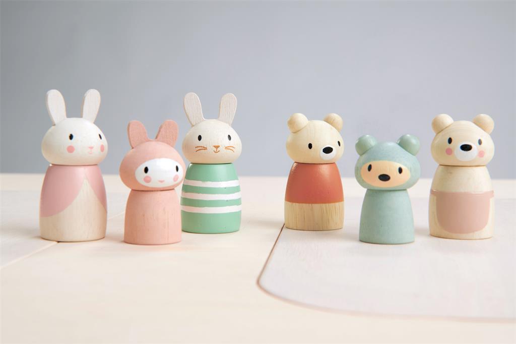 Tender Leaf Toys Familie Konijn 3jr+