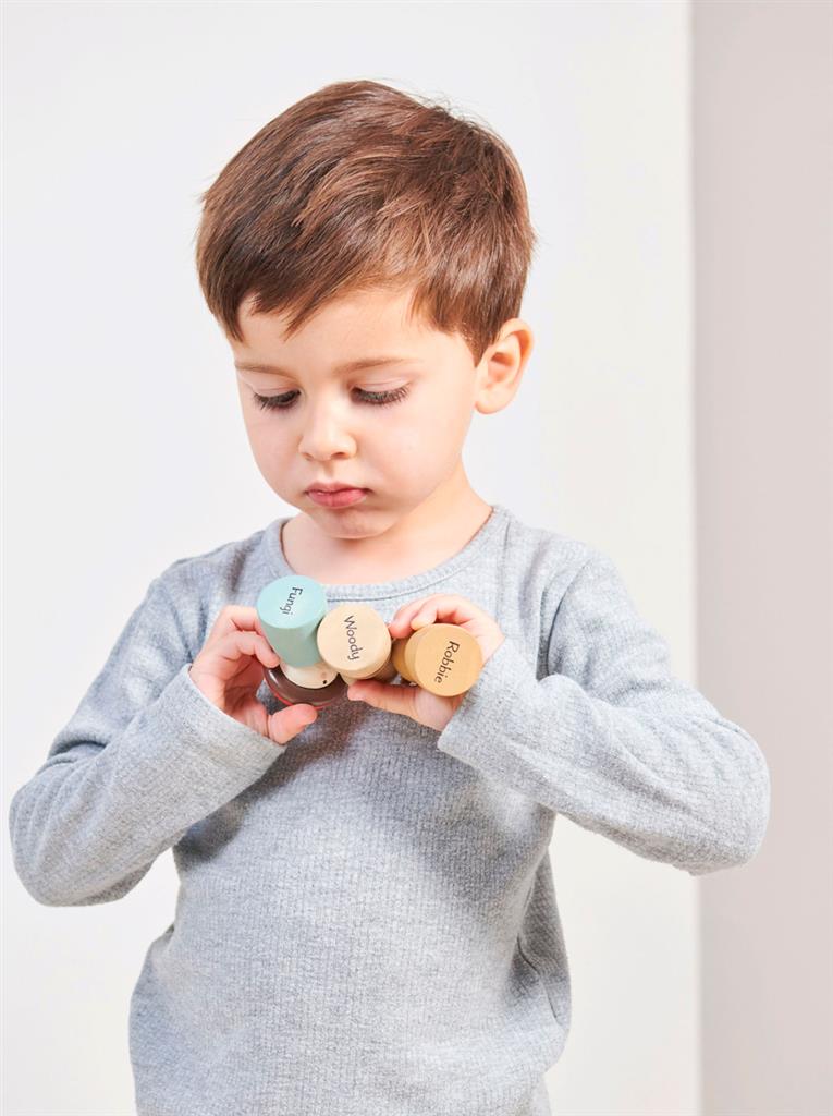 Tender Leaf Toys taxi bosdieren 18 m + 4608386