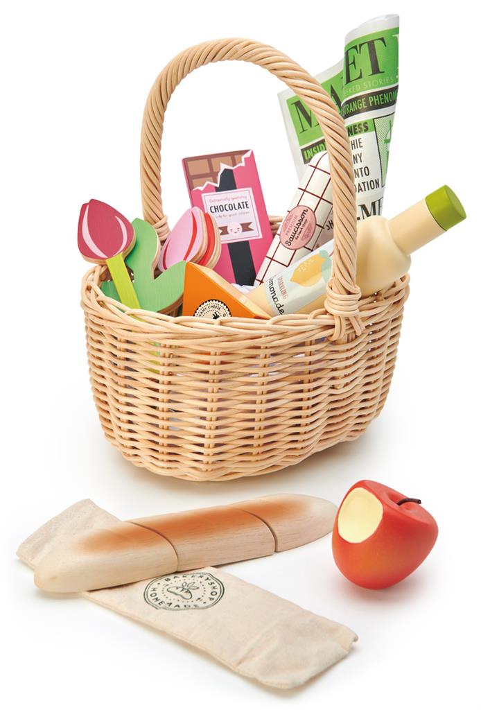 Tender Leaf Toys winkelmand met boodschappen 3jr+ 4608286