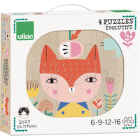 VILAC 4 houten puzzels Suzy Ultman 2 jr+