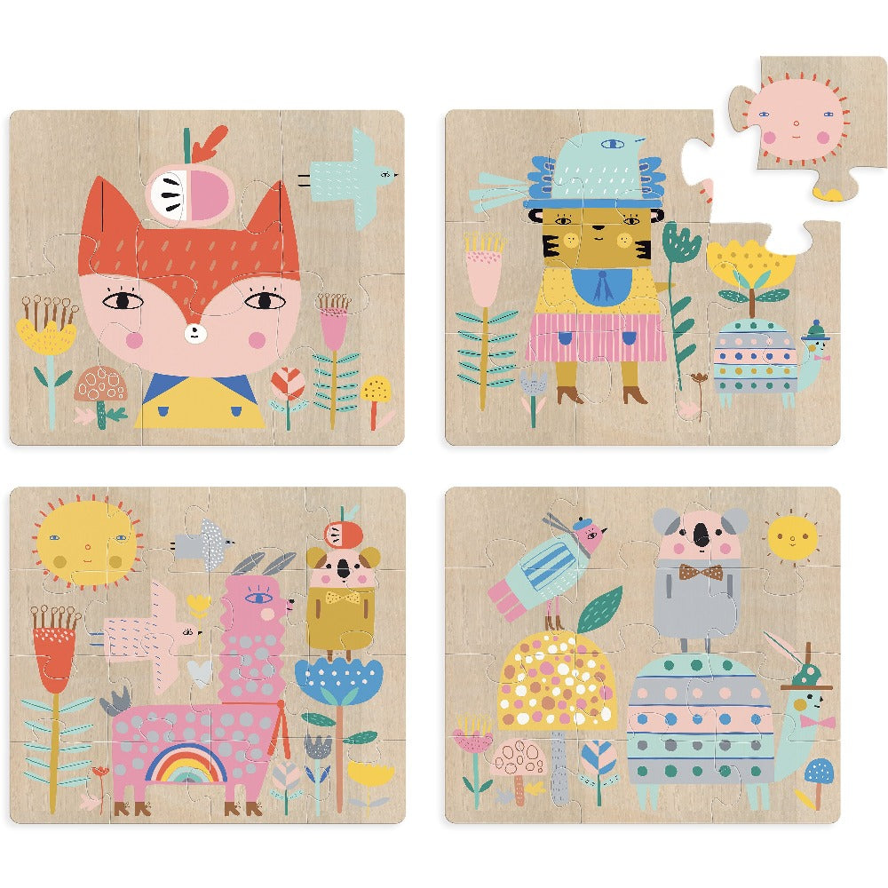 VILAC 4 houten puzzels Suzy Ultman 2 jr+ kopen