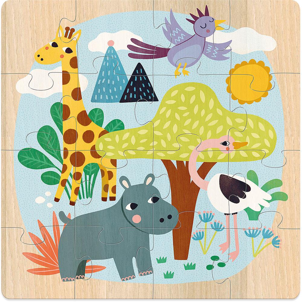 VILAC puzzels dieren van de wereld 4 jr+ / 3 x 16 stks 3048700085306
